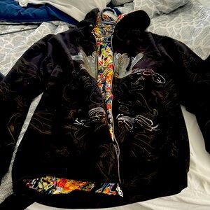 Reversible Christian Audiger zip up hoodie jacket